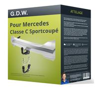 Attelage pour Mercedes Classe C Break 2018-2021 démontable sans outil G.D.W. TOP