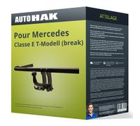 Auto Hak Attelage pour Mercedes Classe E Break 16- démontable sans outil TOP