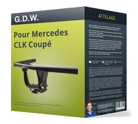 Attelage pour Mercedes CLK Coupé 05.2002 - 03.2010 démontable avec outil G.D.W.