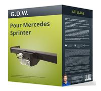 Attelage pour VW LT (28-35) 01.2000 - 04.2006 démontable avec outil G.D.W. ABE