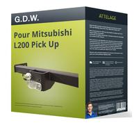 Attelage pour Mitsubishi L200 Pick Up 10-17 démontable avec outil G.D.W. TOP