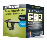 Attelage pour Mitsubishi Lancer berline VIII CY col de cygne Auto Hak TOP