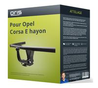 Attelage pour Opel Corsa E hayon type X15 démontable avec outil Oris TOP