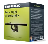 Attelage pour Opel Crossland X 17- démontable sans outil Auto Hak TOP