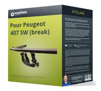 Attelage démontable pour Peugeot 407 Berline 2004-2008 + faisceau spéc 13-br.