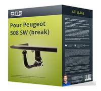 Attelage pour Peugeot 508 SW (break) I type 8E démontable sans outil Oris TOP