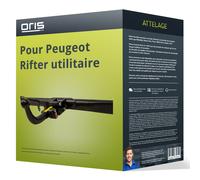 Attelage pour Peugeot Rifter utilitaire type K9 démontable sans outil Oris ABE