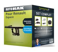 Attelage pour Renault Espace 15- Amovible Auto Hak + Faisceau spé. 13 broches