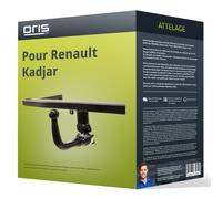 Attelage pour Renault Kadjar 11.2018 - à ce jour démontable sans outil Oris TOP