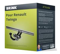 Attelage pour Renault Twingo 09.2014 - 02.2019 démontable sans outil Brink TOP