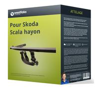 Attelage pour Skoda Scala hayon 02.2019 - démontable sans outil Westfalia TOP