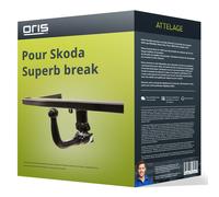 Attelage pour Skoda Superb break 03.2015 - 06.2024 Amovible Oris TOP