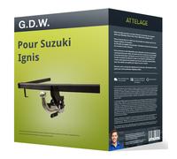 Attelage pour Suzuki Ignis 02.2016 - à ce jour démontable sans outil G.D.W. TOP