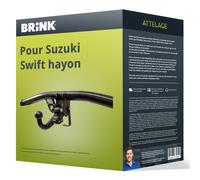 Attelage pour Suzuki Swift hayon V type AZ démontable sans outil Brink TOP