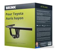 Attelage pour Toyota Auris hayon type E15 démontable avec outil Brink TOP