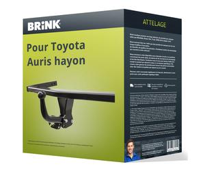Attelage pour Toyota Auris hayon type E15 démontable avec outil Brink TOP