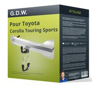 Attelage pour Toyota Corolla Touring Sports 19- démontable sans outil G.D.W. TOP