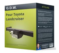 Attelage pour Toyota Landcruiser type J10 démontable avec outil G.D.W. TOP