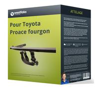 Westfalia Attelage Démontable pour Citroën Jumpy III, Peugeot Expert III et Toyota Proace II (àpd 03/2016), Opel Vivaro fourgon + Zafira Life (àpd 03/2019), Fiat Scudo + E-Ulysse (àpd 12/2021)