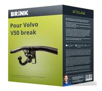 Attelage pour Volvo V50 break 12.2003 - 12.2012 démontable sans outil Brink TOP