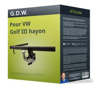 Attelage pour VW Golf III hayon 10.1989 - 12.1997 démontable sans outil G.D.W.