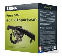 Attelage pour VW Golf VII hayon 08.2012 - 03.2021 rétractable Brink TOP