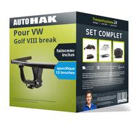 Attelage pour VW Golf VIII break 20- col de cygne Auto Hak + Faisceau s. 13 br.