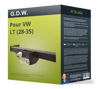 Attelage pour VW LT (28-35) 01.2000 - 04.2006 démontable avec outil G.D.W. ABE