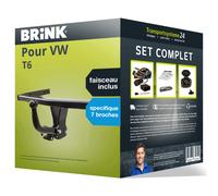 Brink Attelage 437100 pour VW T6 04.2015-09.2019 démontable avec outil