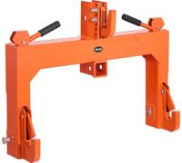 Attelage rapide 3 points VEVOR avec récepteur 5,08 cm, capacité de levage 1369 kg, avec axe réglable en 5 positions, adaptation au tracteur de catégorie 1 et 2, attelage 3 points, orange