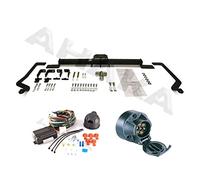 Attelage remorque avec Faisceau 7 broches | Citroen Jumper / Peugot Boxer / Fiat Ducato L=L4 / Maxi de 2006- Bus/Fourgon | col de cygne démontable avec outil