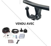 Attelage Toyota Aygo (06/14-) Col de cygne uniquement pour porte-vélos + faisceau universel 7 broches + boitier électronique