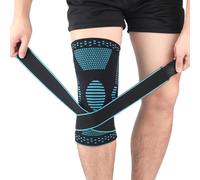 Attelle avec sangles pour femmes et hommes, genouillère de compression, manchon de soutien du genou pour soulager les douleurs, course à pied, entraînement, manchon de compression pour le sport