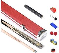 Attelle de billard de Queue intégrée Bâton de billard de billard fait à la main de 57 pouces avec accessoires d'extension Ensemble de bâtons de billard avec pointe de 10 mm de 17,5 à 19 oz