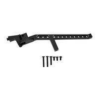 Attelle de châssis arrière Professionnelle en Alliage d'aluminium, Support de châssis RC pour TRAXXAS SLEDG 1/8 RC, pièce de Mise à Niveau légère et Durable (Noire)