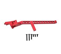 Attelle de châssis arrière Professionnelle en Alliage d'aluminium, Support de châssis RC pour TRAXXAS SLEDG 1/8 RC, pièce de Mise à Niveau légère et Durable (Rouge)