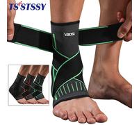 Attelle de cheville élastique réglable, manchon de Compression, stabilisateur de Support de pied pour la fasciite plantaire, tendinite d'achille, chaussette de sport Orange-1Pcs