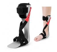 Attelle de Cheville et Mollet Réglable - Orthèse d'Immobilisation pour Entorse Fracture et Récupération Post-Opératoire - Support de Jambe Rigide Homme et Femme(Gauche,S)