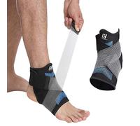 Attelle de cheville pour homme et femme avec sangle de compression réglable pour entorse de la cheville, récupération après blessure, etc. (M)