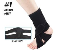 Attelle De Chute De Pied Afo Pour La Marche,Avec Chaussures,Chaussettes Ou Pieds Nus,Fournit Un Support De Chute De Pied Pour Soulager La Fasciite Plantaire,1 Pièce - Type 1-Black-Left