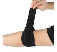 Attelle de coude 47x5cm Support de coude respirant Équipement de protection Ceinture de pression de coude pour tendinite, arthrite, bursite, entraînements, haltérophilie, soulagement de la douleur, ré