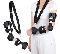 Attelle de Coude Articulée Réglable pour Récupération Post-Opératoire Orthèse de Bras Médicale avec Cadran de Précision Légère en Fibre de Carbone pour Fractures(Droite)
