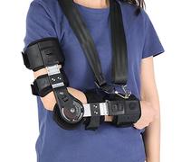 Attelle de coude, attelle de soutien de réadaptation de fracture du coude respirante réglable attelle de coude universelle avec attelle de stabilisation de fronde pour bras