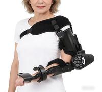 Attelle de coude électrique articulée Avec télécommande sans fil Dispositif intelligent de rééducation du coude Pour la récupération du membre supérieur Extension de 0 à 110°(Left)