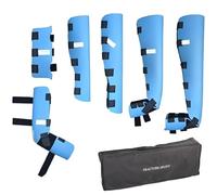 Attelle De Fracture De Membre 6 Pièces, Kit Fixe De Jambe Et De Bras pour Adulte Et Enfant, Charge De 160 Kg, avec Sac De Transport, Permettant L'imagerie Médicale, pour L'orthopédie
