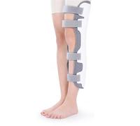 Attelle de Genou Articulée pour Rupture LCA Ménisque et Récupération Post-Opératoire Orthèse de Soutien Réglable pour Homme Femme Immobilisateur avec Verrouillage(L)
