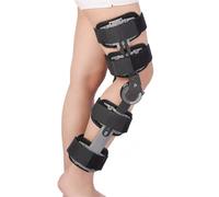 Attelle de Genou Articulée Réglable Orthèse de Soutien Post-Opératoire pour Ménisque LCA LCM LCP Stabilisateur de Jambe pour Récupération Arthrite Hommes et Femmes