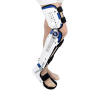 Attelle De Genou Immobilisateur Attelle Genou Cheville Orthèse De Pied Abduction De La Hanche Orthèse De Membre Fixe Réglable Avant Et Après La Chirurgie Attelle Antidém, White, Right