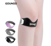 Attelle de genou pour le soulagement de la douleur du tendon rotulien, stabilisateur de basketball, bande en silicone élastique, support fixe, anneau rotulien BGD003-GR
