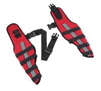 Attelle de jambe pour chien de petite et grande taille avec sangles adhésives réglables pour blessures dorsales